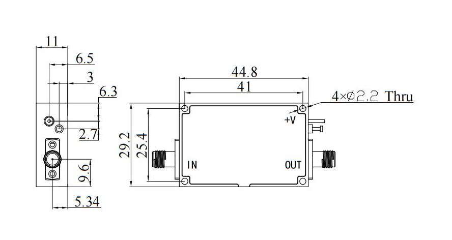LF-LA0.02G6G-50-20, Малошумящий усилитель, 0.02-6 ГГц, 50 дБ