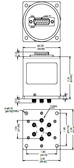 LF-SPXT-XX40-DT, Коаксиальный переключатель, SP3T-SP6T, 40 ГГц