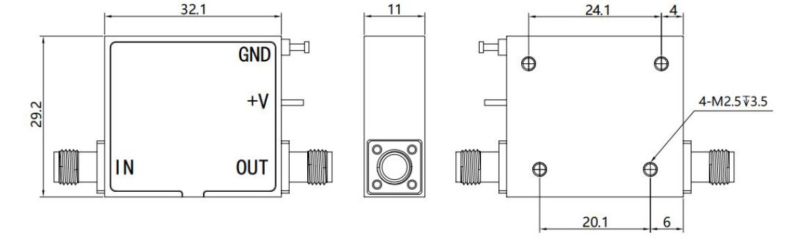 LF-LA0.03G6G-38-20, Малошумящий усилитель, 0.03-6 ГГц, 38 дБ
