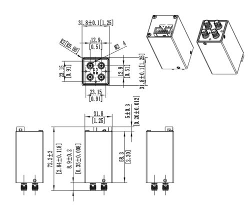 LF-DPDT-XX50-DP10, Коаксиальный переключатель, DPDT, 50 ГГц