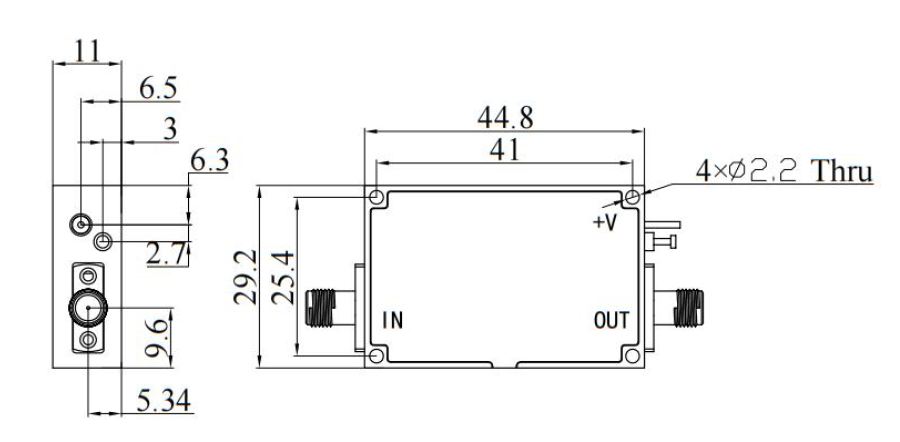 LF-LA1G18G-35-25, Малошумящий усилитель, 1-18 ГГц, 35 дБ