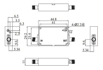 LF-LA3630-1840G, Широкополосный малошумящий усилитель, 18-40 ГГц, 36 дБ