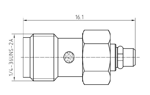 LF-SMAF-MMCXM-6G, Коаксиальный переходник SMA (розетка) / MMCX (вилка) 