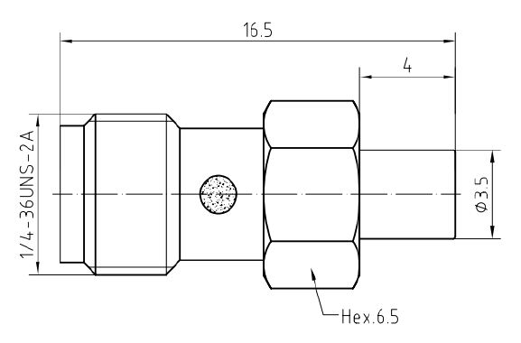 LF-SMAF-MMCXF-6G, Коаксиальный переходник SMA (розетка) / MMCX (розетка) 